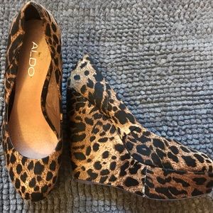 Leopard Print Wedges